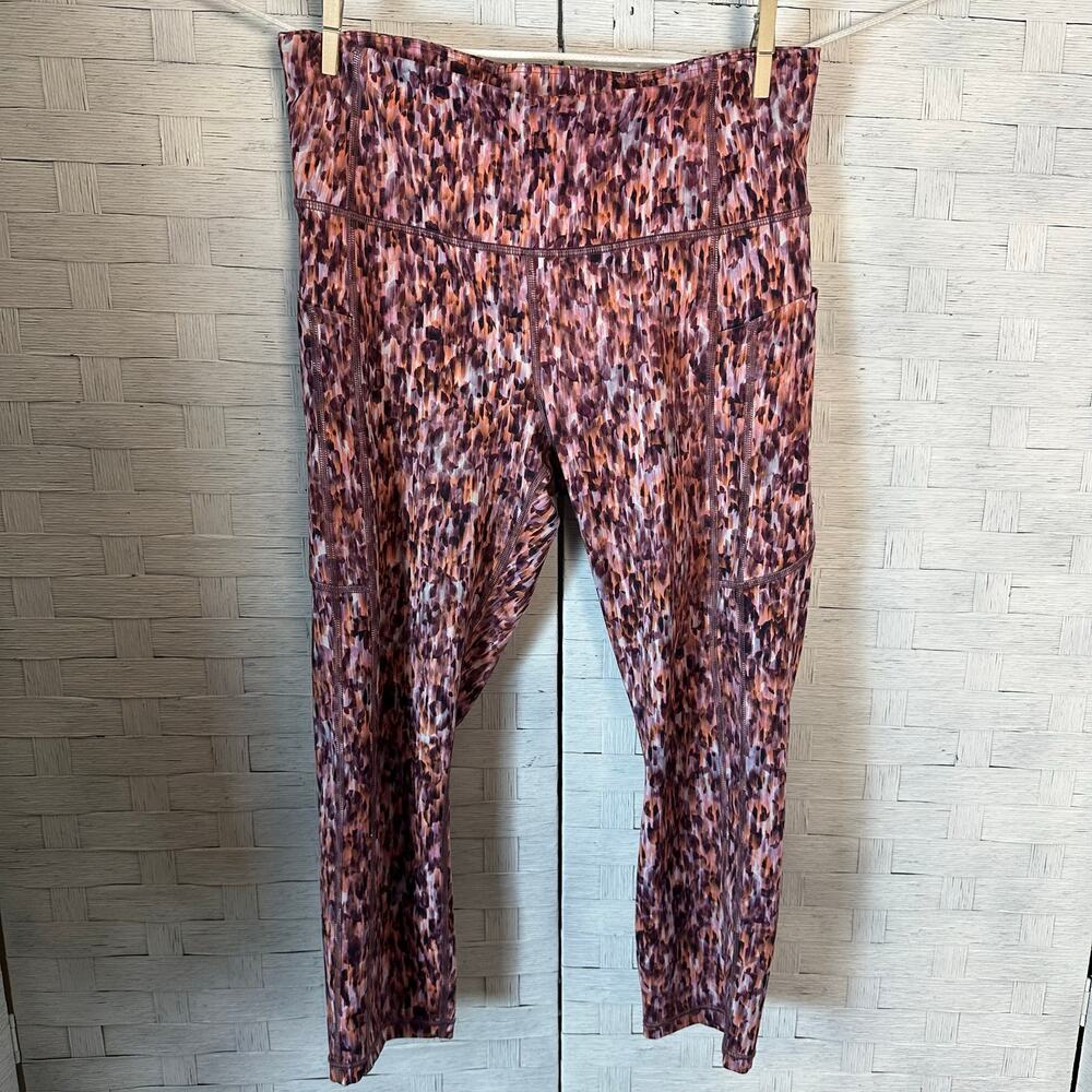 Athleta womens leggings colorful activewear  workout feminine pockets athleisure